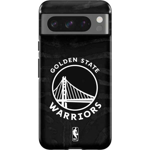 NBA Golden State Warriors Black Animal Print Google Pixel 8 Pro Impact Case